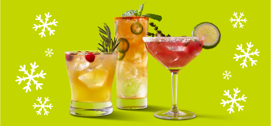 Sparkling mocktails